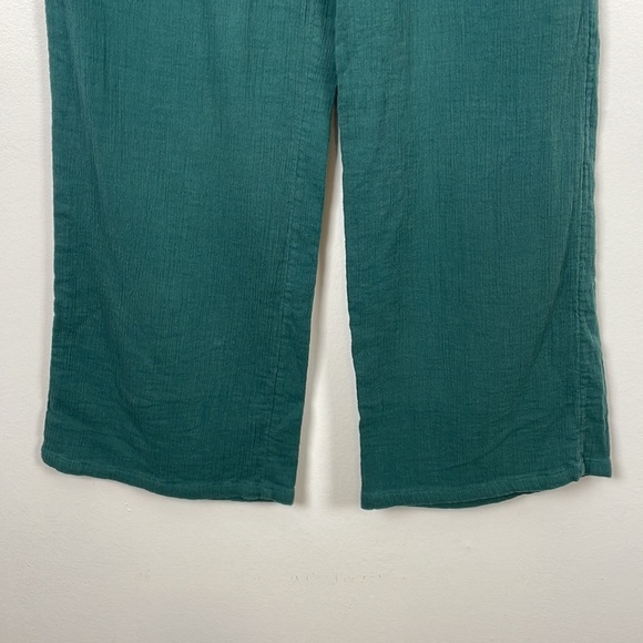 Vineyard Vine sweatpants women size Medium drawstring waist 2 pocket wide leg - Picture 2 of 7